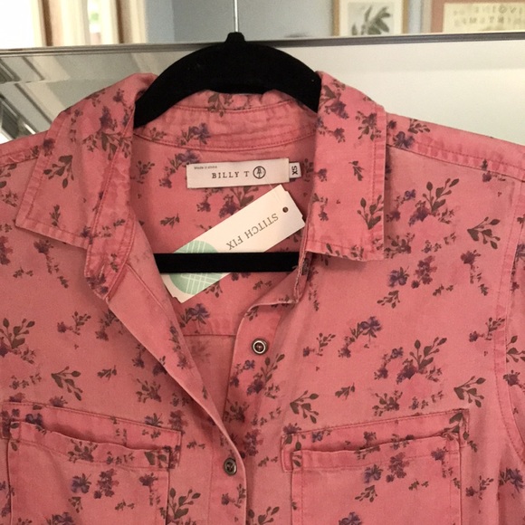 NWT Billy’s T Madge Chambray Button Down Top - Picture 5 of 5